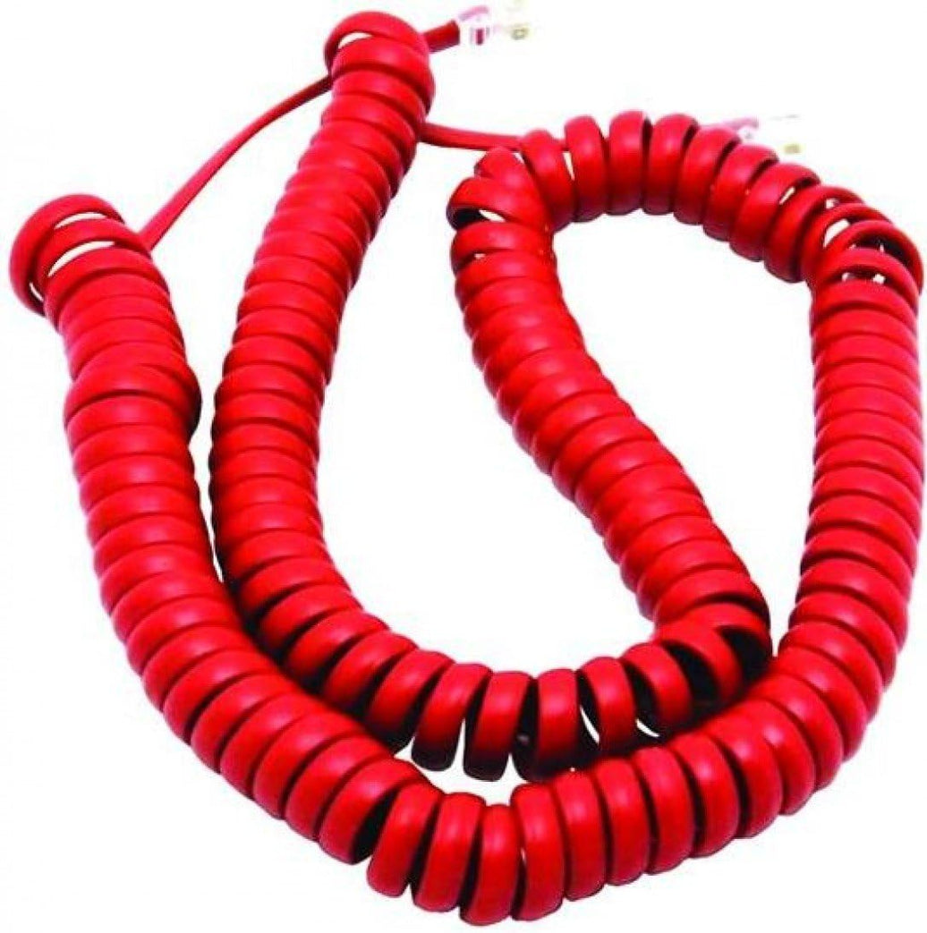 INTERQUARTZ HANDSET CORD RED