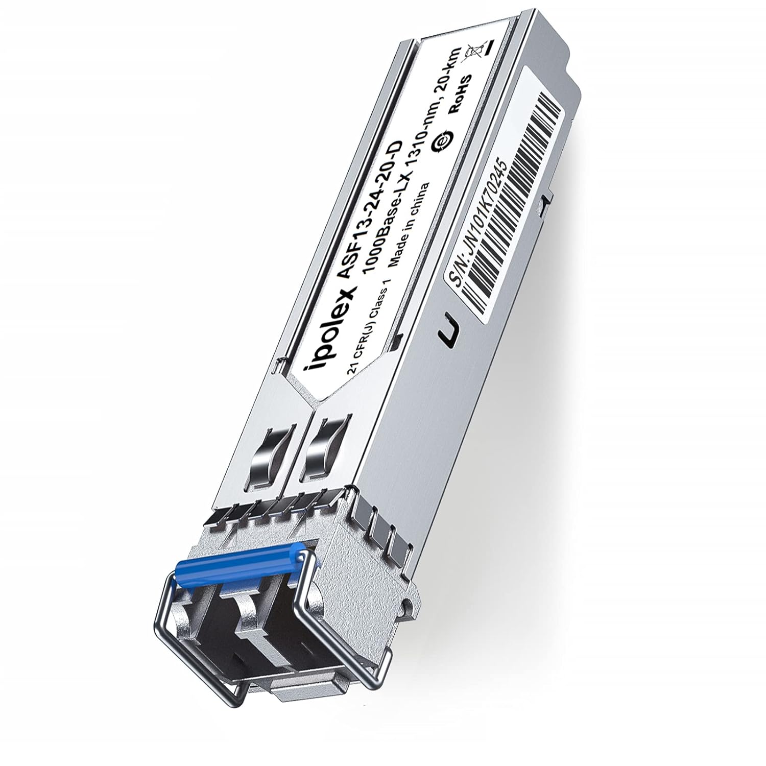 Cisco compatible (GLC-LH-SM GLC-LH-SMD ONS-SC-GE-LX SFP-GE-L) 1.25G SFP 1310nm 10KM Transceiver LC Connector for SMF with