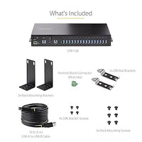 16-Port Industrial USB 5Gbps Hub/Switch