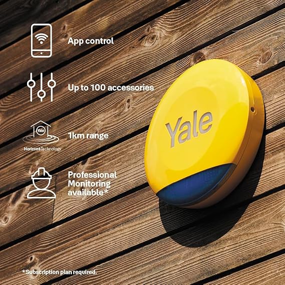 Yale Outdoor Siren (Yellow)