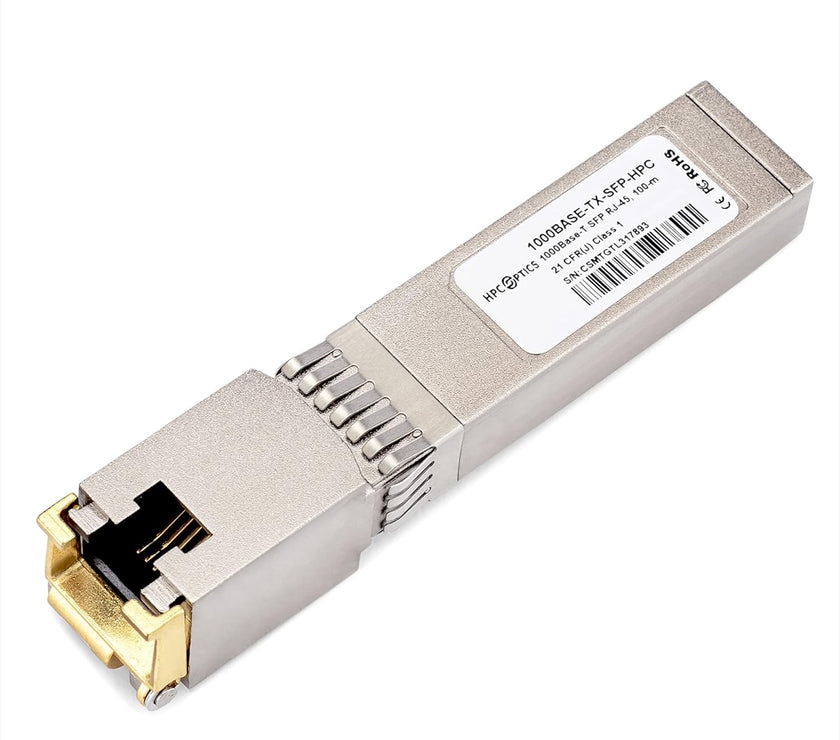 Cisco compatible (DS-SFP-GE-T GLC-T ONS-SE-ZE-EL GLC-TE) 1000Mbps Copper SFP 100M Transceiver RJ-45 Connector for Copper