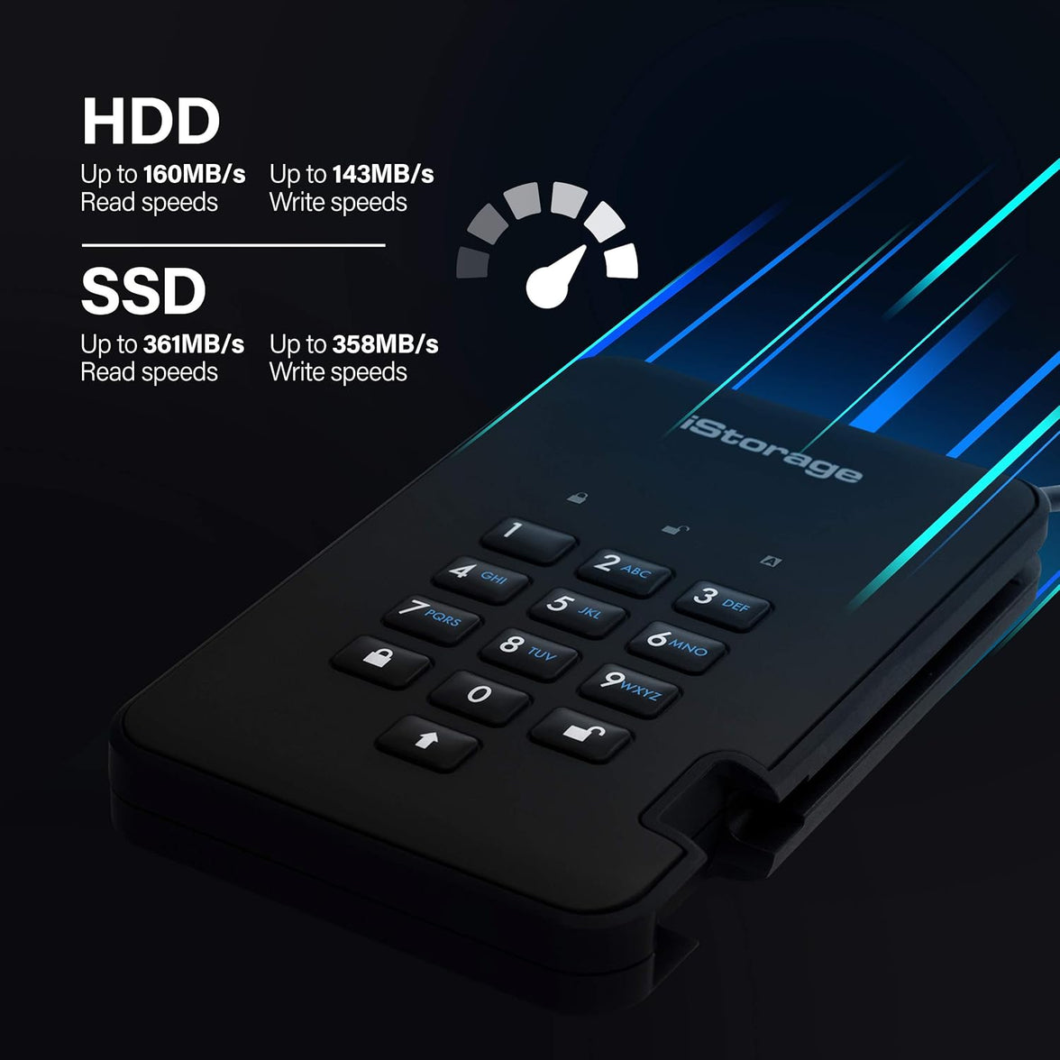 iStorage diskAshur2 SSD 2TB - Black