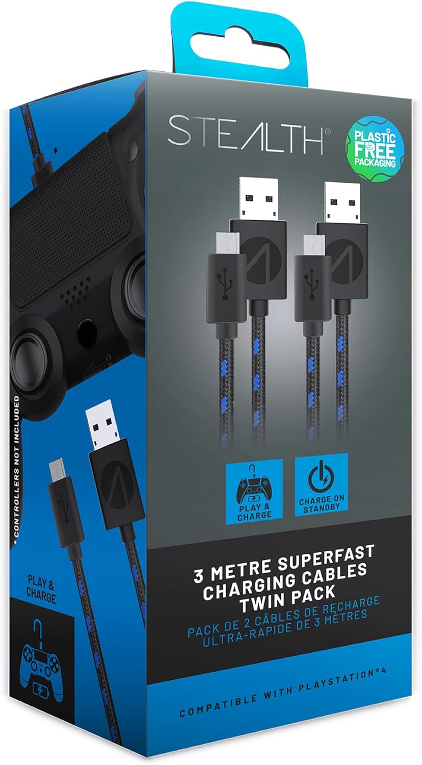 Stealth SP-C10 3m Cable PS4 x2