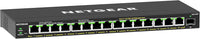 Netgear 16-Port Poe+ Gigabit Ethernet Plus Switch (GS316EP) With 15 Ports Poe+ Total Poe Budget Of 180W And Basic And Advanced Network Manag