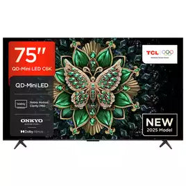 TCL 75 Inch 75C6K Smart 4K UHD HDR Mini LED TV