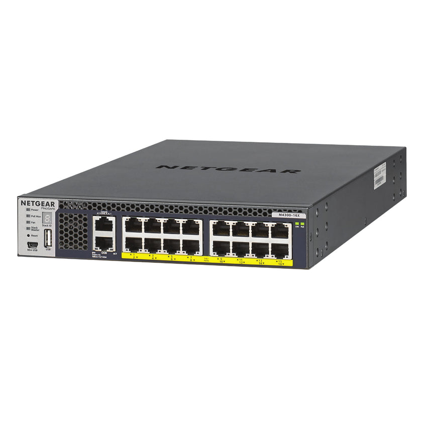 NETGEAR M4300 Managed SW 16x10GBASE-T APS299W PoE+