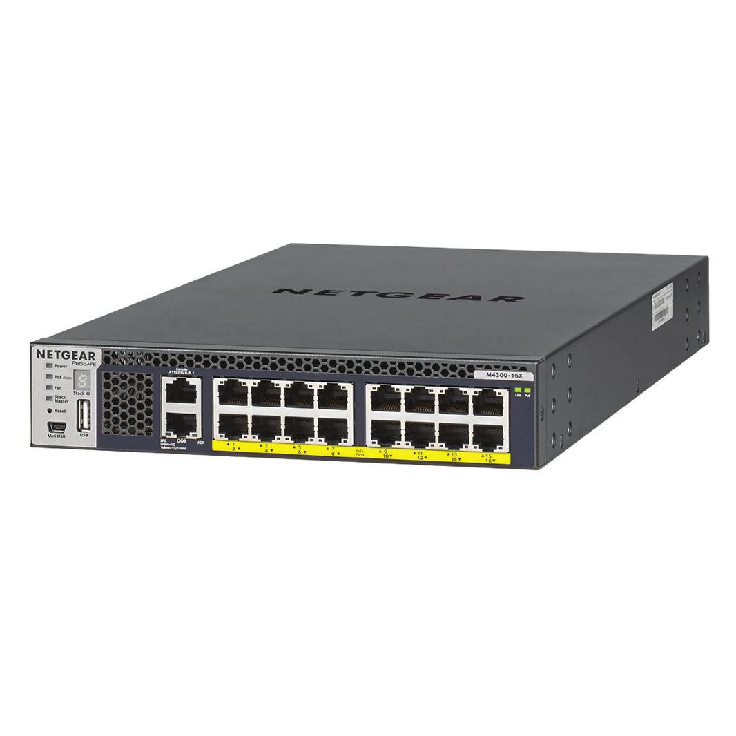 NETGEAR M4300 Managed SW 16x10GBASE-T APS299W PoE+