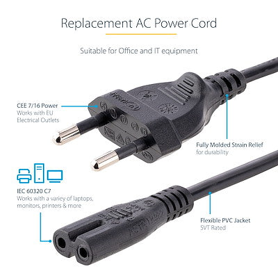 StarTech.com Laptop Power Cord