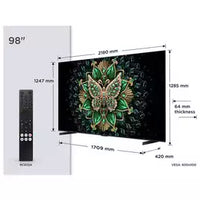 TCL 98 Inch 98C6K Smart 4K UHD HDR Mini LED TV