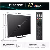 Hisense 65 INCH A7QTUK QLED Smart AI TV