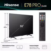 Hisense 55 INCH E78QTUK PRO QLED Smart AI TV