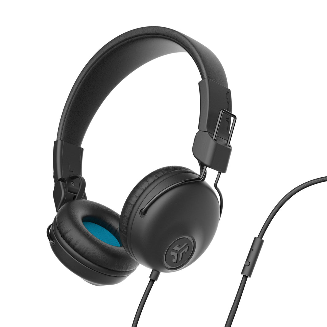 JLab Studio Wired On Ear Headphones Black