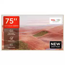 TCL NXTVISION 75Inch 75A300W Smart 4K UHD HDR QLED TV