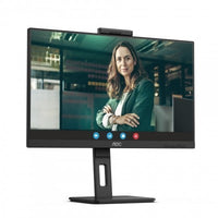 AOC 24P3CW 23.8 Inch 1920 x 1080 Pixels Full HD IPS Panel 75Hz Refresh Rate HDMI DisplayPort USB-C Built-in Webcam Monitor