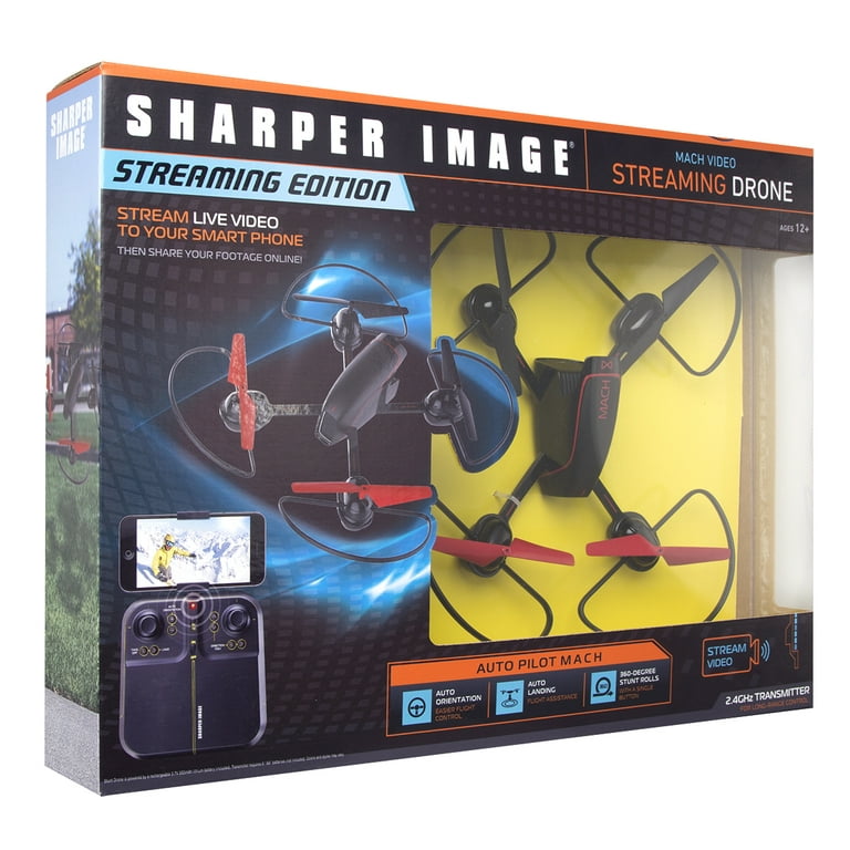 Sharper Image Drone Mach 10inch with Camera Streaming
