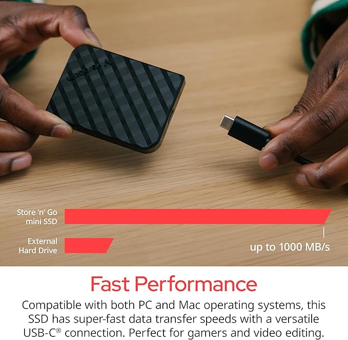 Verbatim STORE N GO PORTABLE SSD 1TB BLK