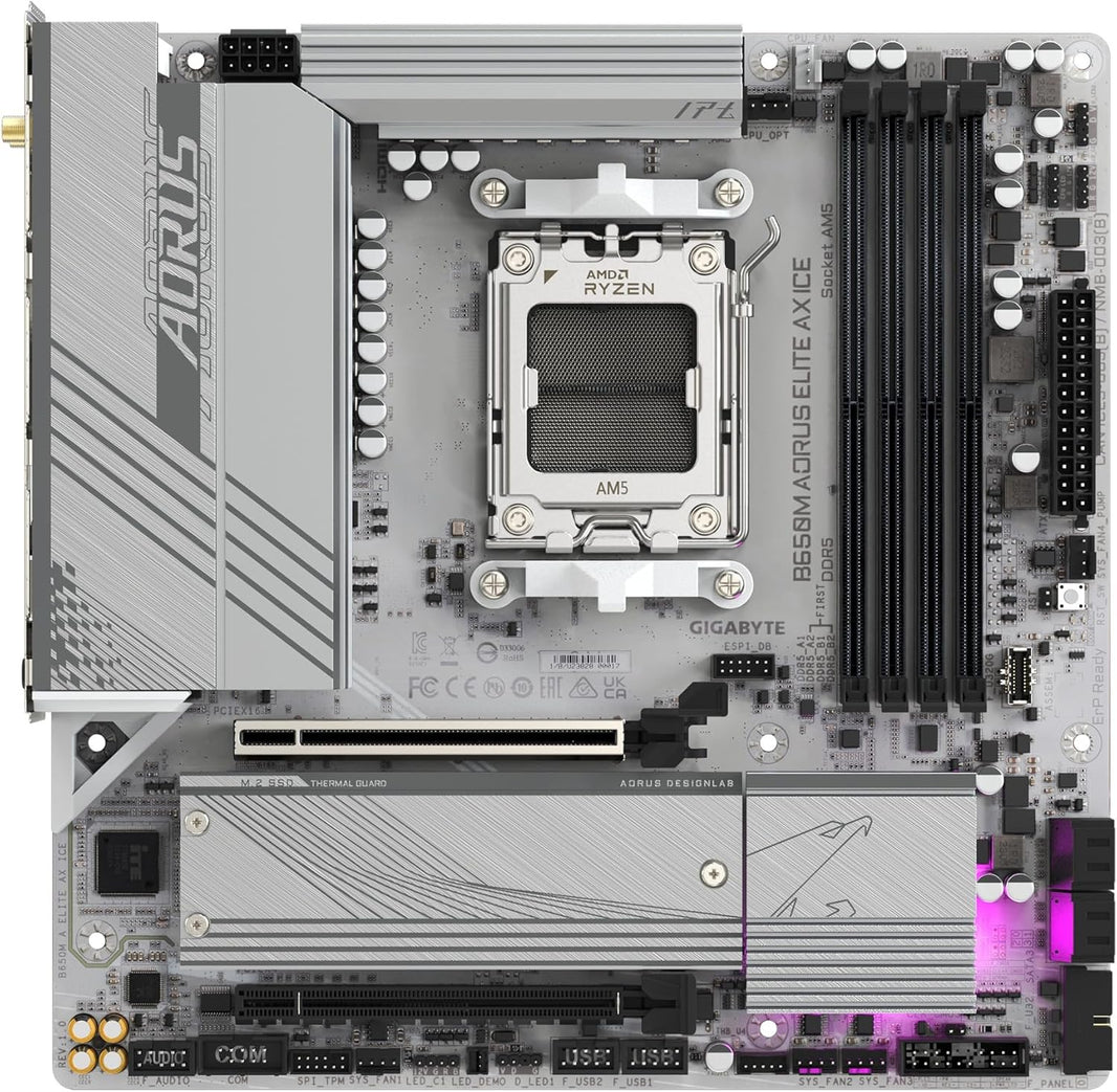 AORUS AM5 B650M AORUS ELITE AX ICE M-ATX