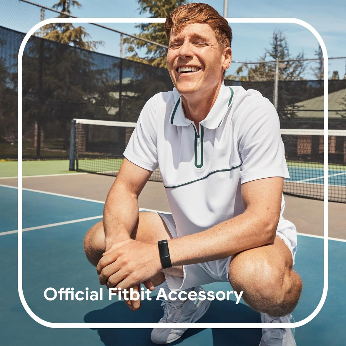 Fitbit Official Charge 5/6 Smartwatch Infinity Band, Black - Small