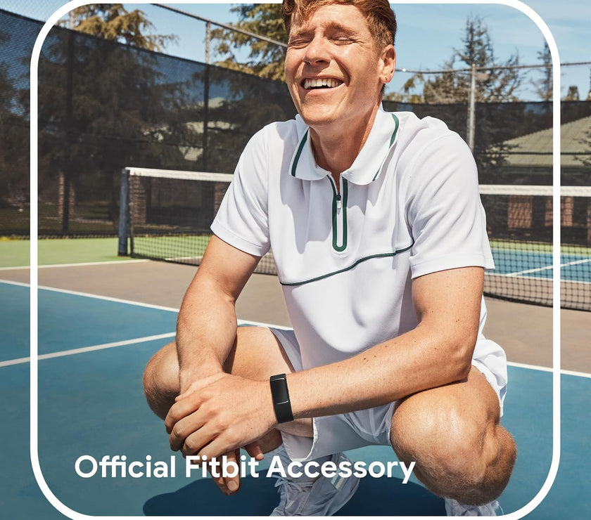 Fitbit Official Charge 5/6 Smartwatch Infinity Band, Black - Small