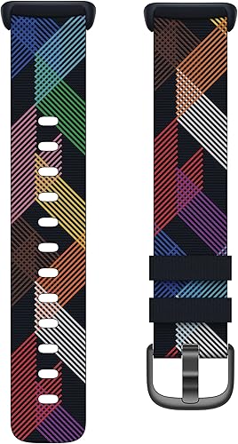 Fitbit Charge 5 Woven Band,Prism Pride,Large