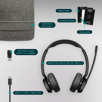 EPOS IMPACT 500 Binaural Headset MS UC ANC WL USB-C+A