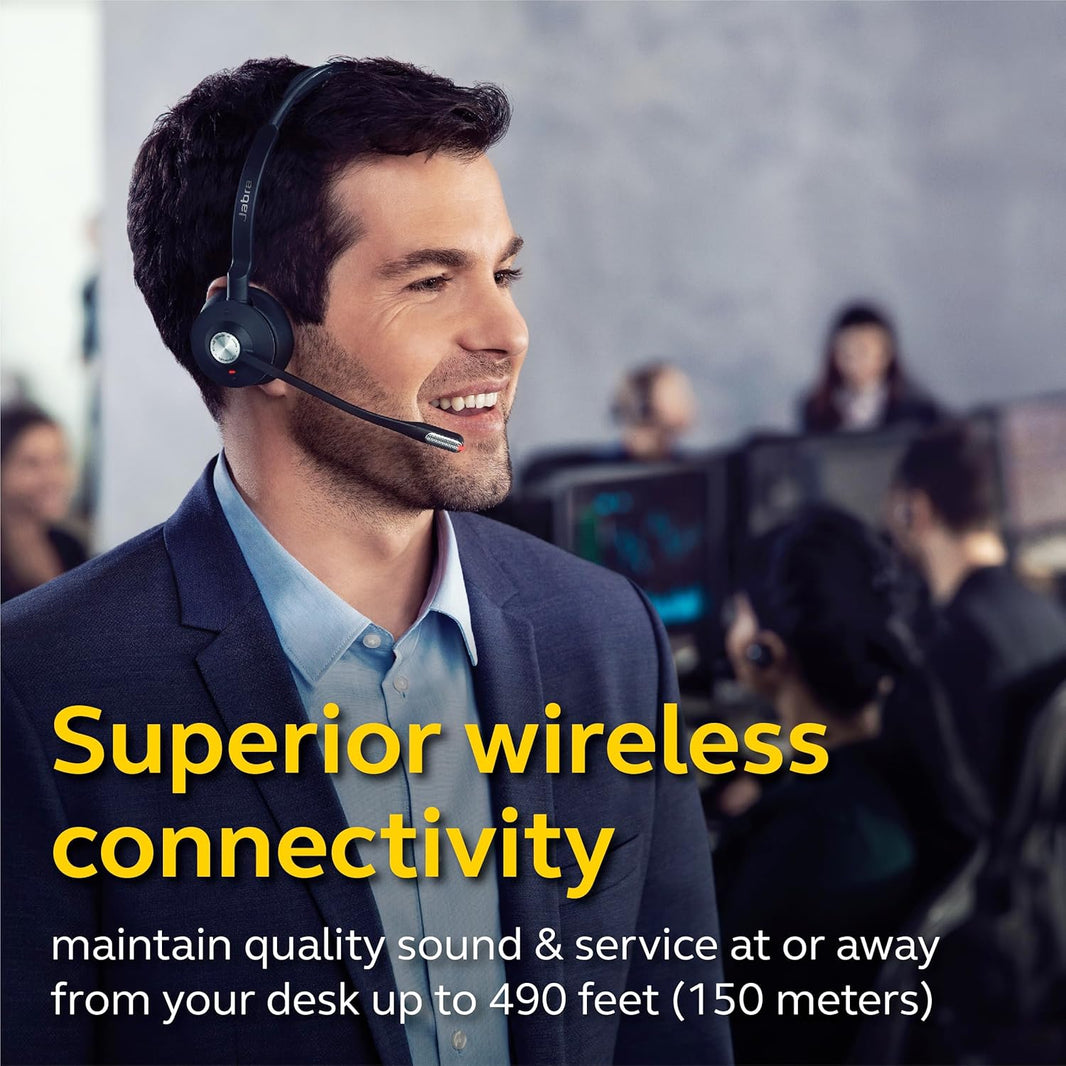 Jabra 40Hz–16kHz, Mono, Bluetooth 5.0, 13h, RJ-9, RJ-45, DECT, Micro-USB, 150m, Black