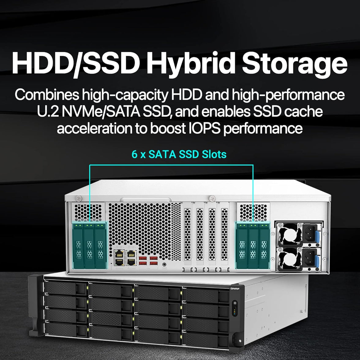 QNAP TS-h2287XU-RP-E2378-64G/96TB IW PRO