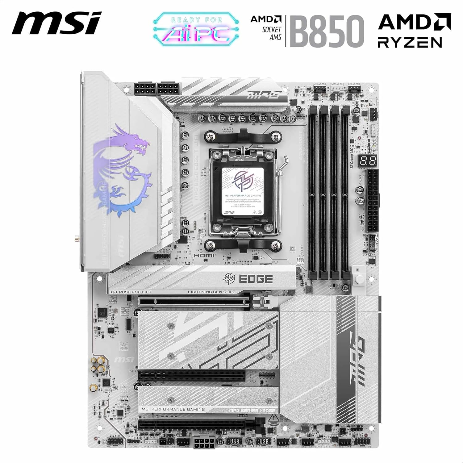 MB AMD AM5 B850I EDGE TI WIFI D5 ITX