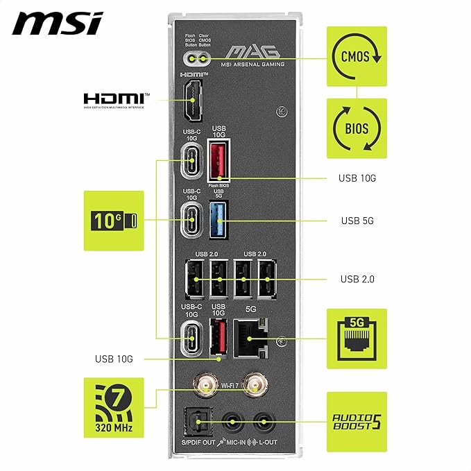 MSI AM5 MAG B850 TOMAHAWK WIFI