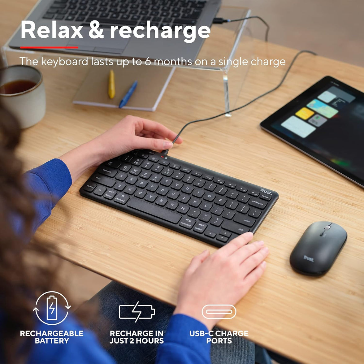 Trust Lyra Compact Wireless Keyboard UK