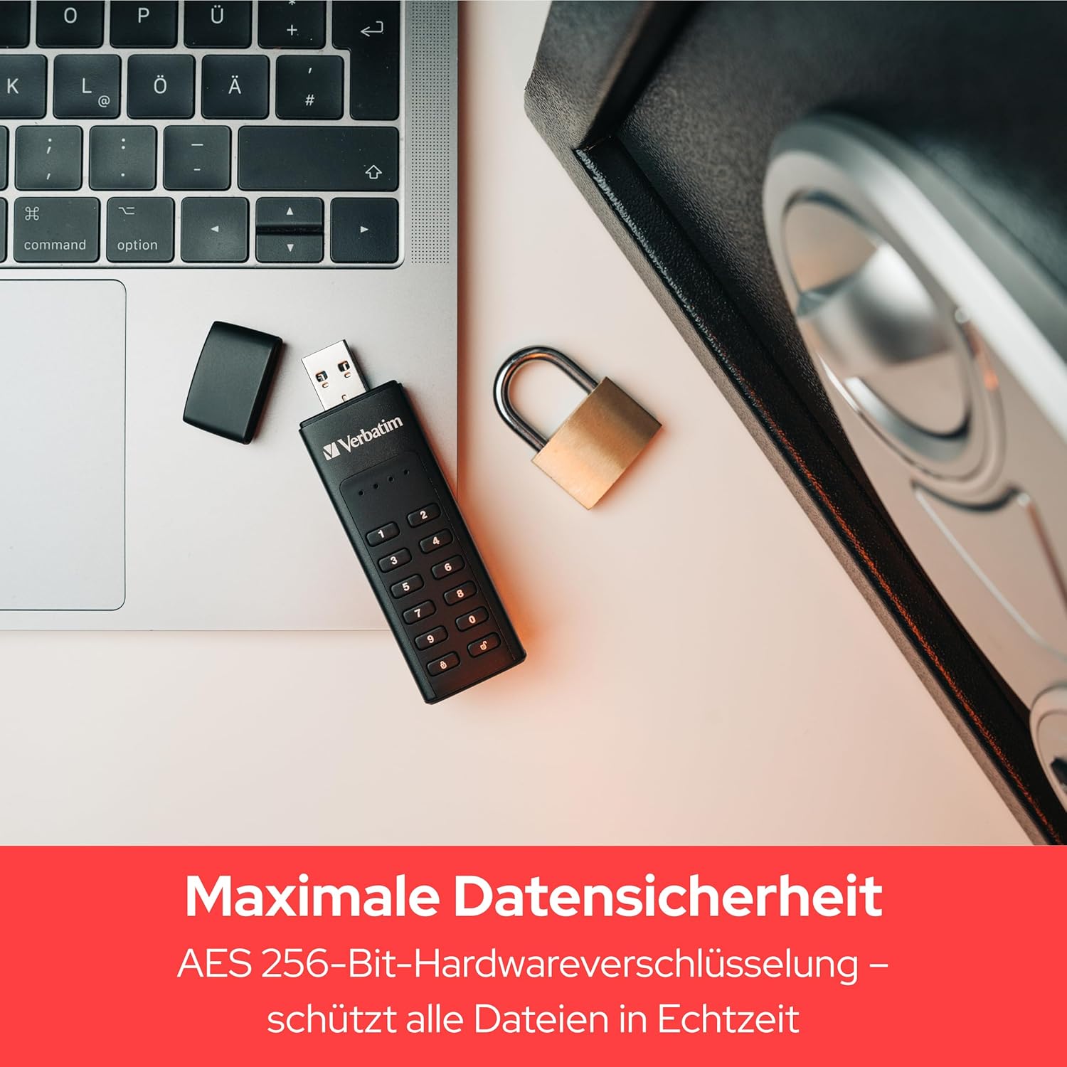 Verbatim KEYPAD SECURE USB 128GB USB C