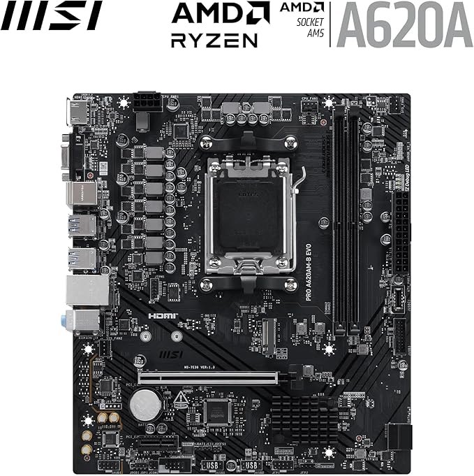 MSI AM5 PRO A620AM-B EVO M-ATX