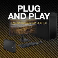 CoreParts DVD RW External Drive USB3.0, Black