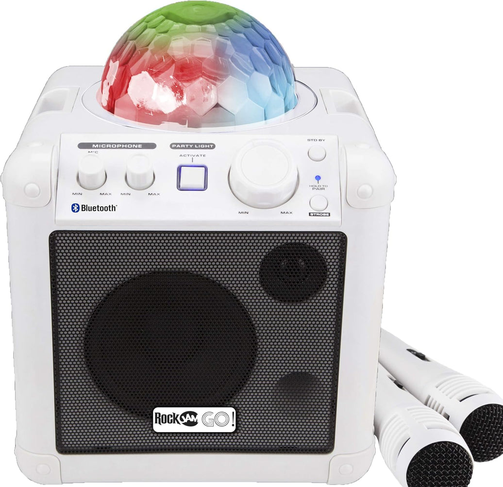 PDT RockJam GO Lightshow Kar Speaker Wht