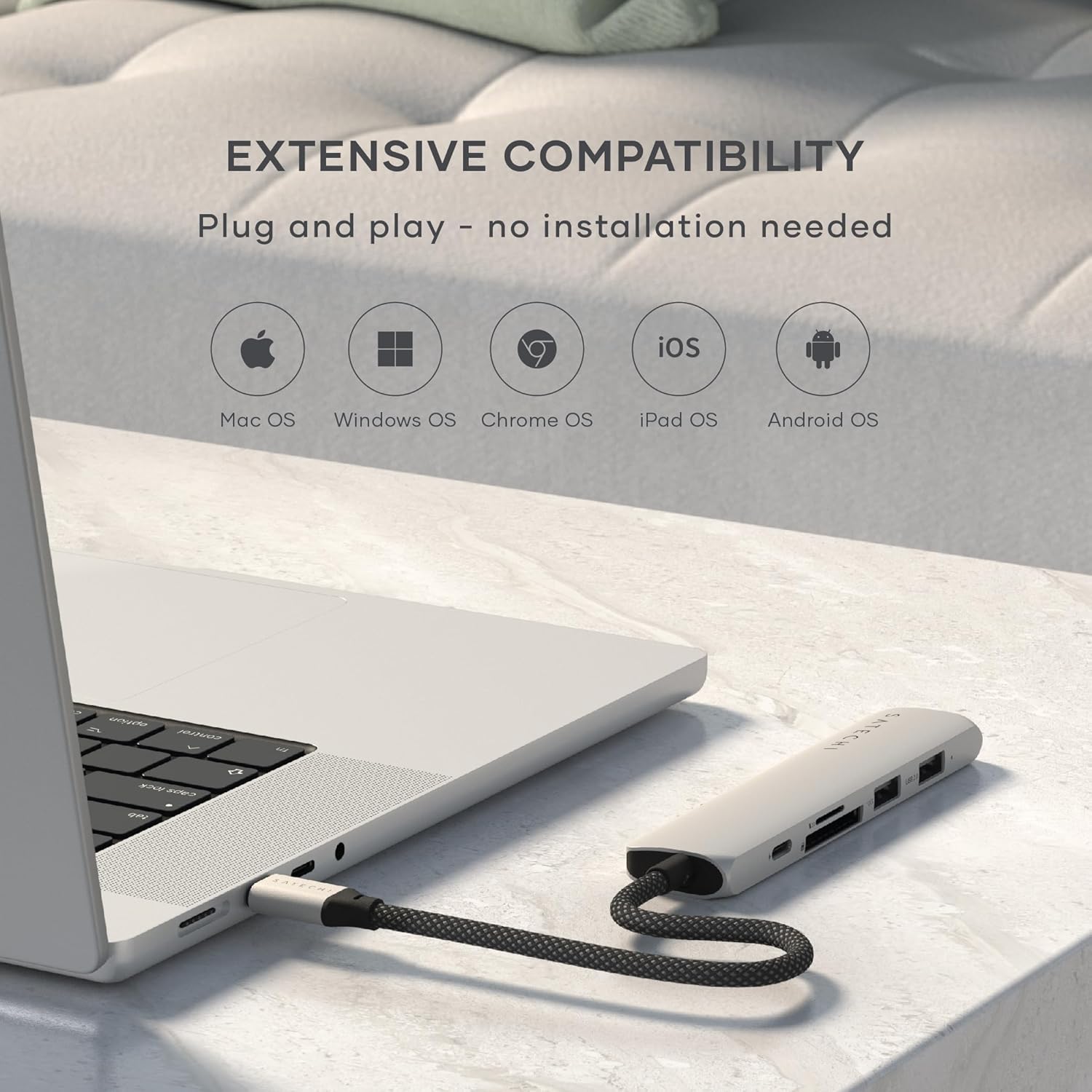 Satechi 6-in-1USB-C MultiportAdap SpGrey