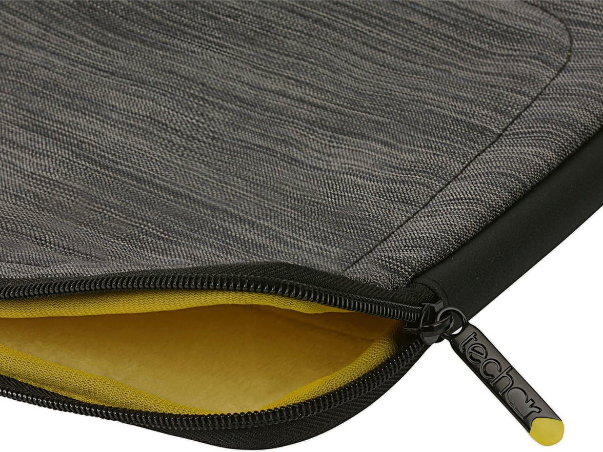 Techair 15.6inch Black Slip Case With Yellow Lining