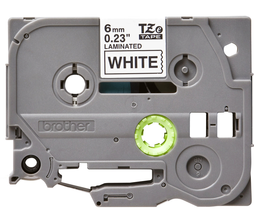 TZE211 Black On White Label Tape