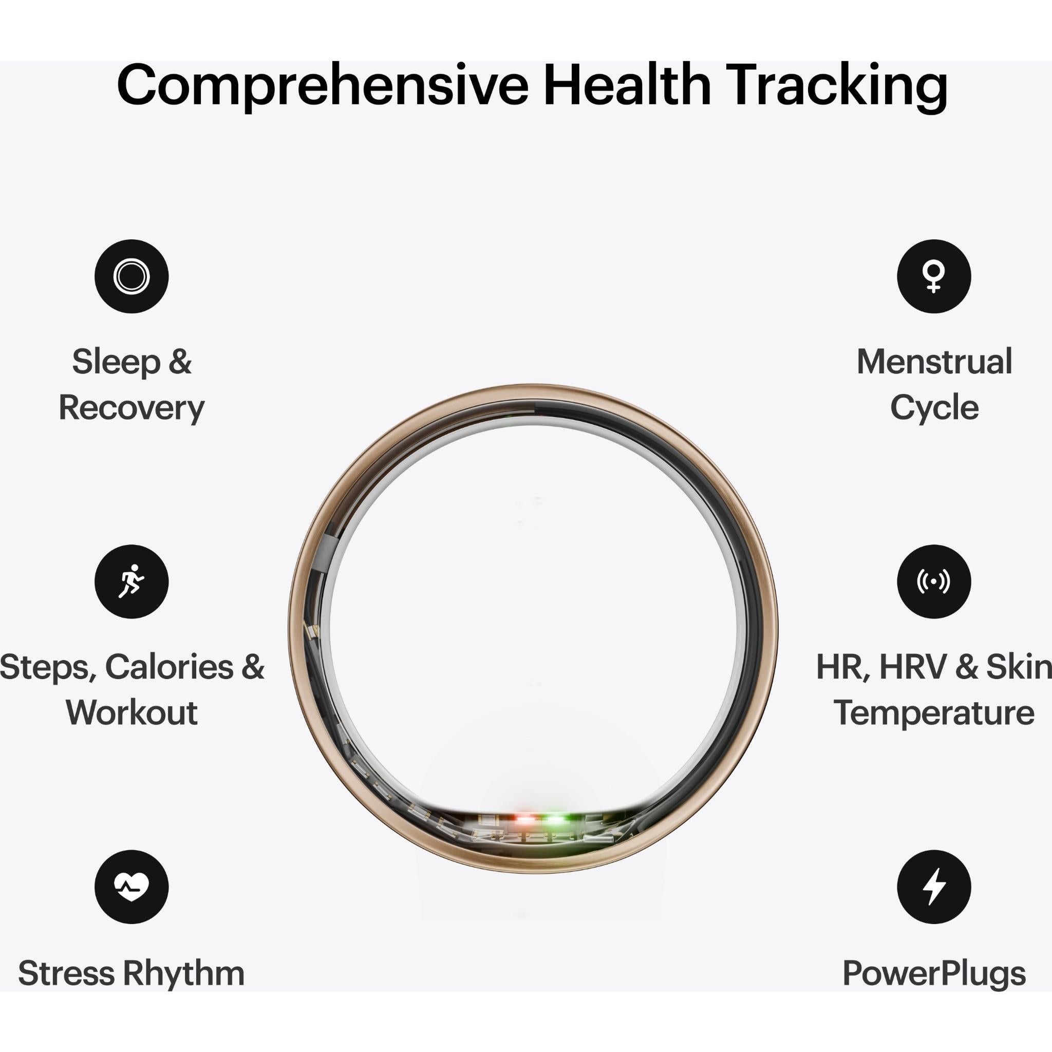 Ring Air Brushed Rose Gold Size 11