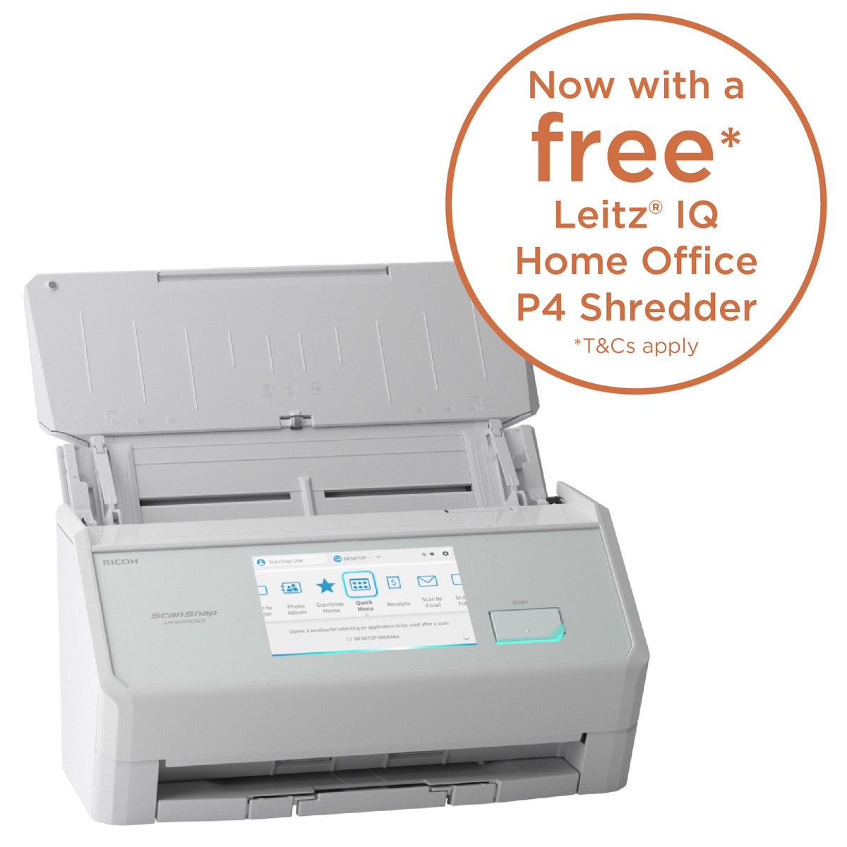 Ricoh ScanSnap iX2500 Wi-Fi USB Scanner