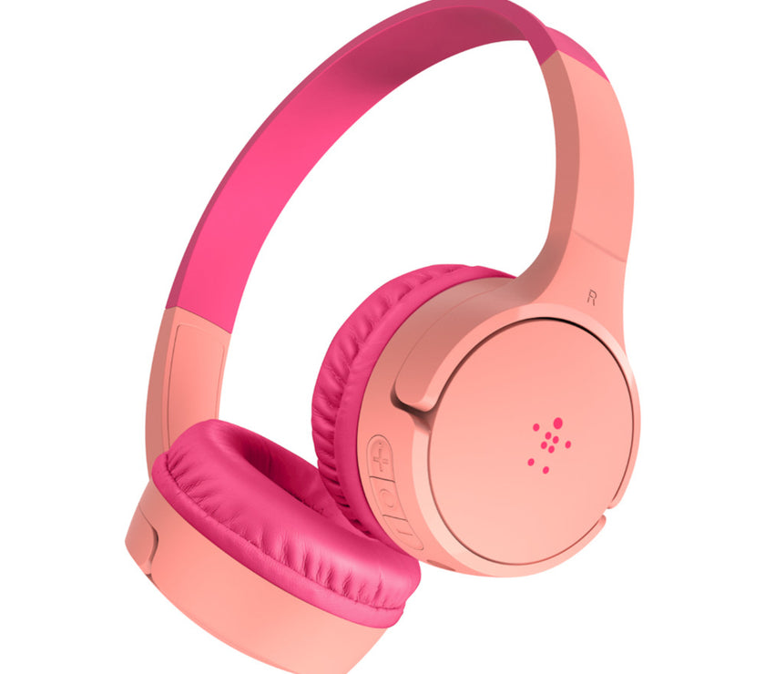 Wireless On-Ear Headphones for Kids Pink