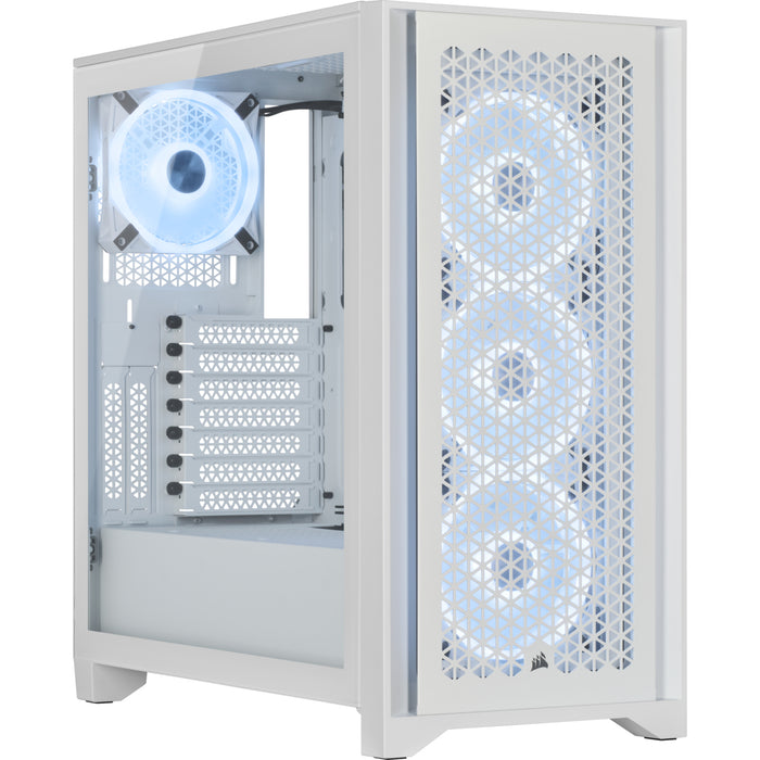 CORSAIR ICUE 4000D RGB WHITE MID CASE