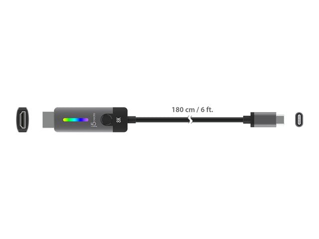 J5CREATE USB-C TO HDMI 2.1 8K CABLE