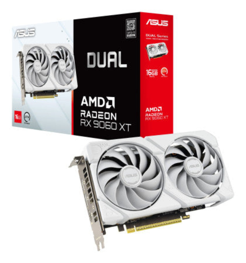 ASUS RX 9060 XT 16GB DUAL WHITE