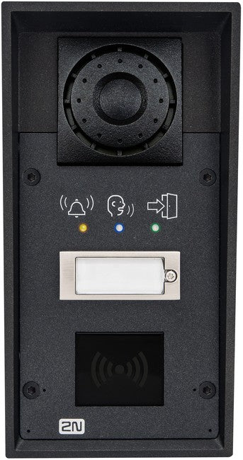 2N IP Force with 1 Button, Pictograms, RFID Reader Slot and 10W Speaker