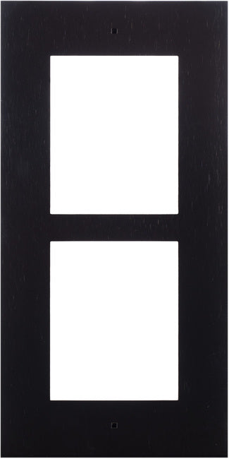 2N Black Flush Installation Frame for 2 Modules