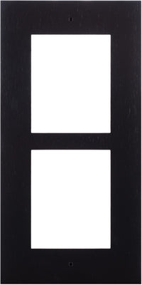 2N Black Flush Installation Frame for 2 Modules