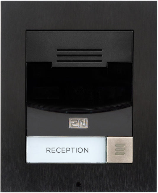 2N IP Solo with Camera Surface Mount - Black (inc frame) (Recommended with 9155068)