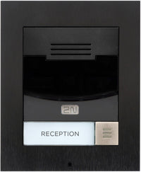 2N IP Solo with Camera Surface Mount - Black (inc frame) (Recommended with 9155068)