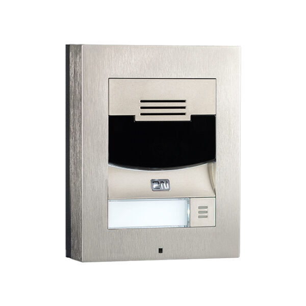 2N IP Solo with Camera Surface Mount - Brushed Nickel (inc frame) (Recommended with 9155068)