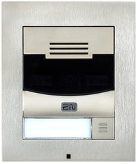 2N IP Solo with Camera Surface Mount - Brushed Nickel (inc frame) (Recommended with 9155068)